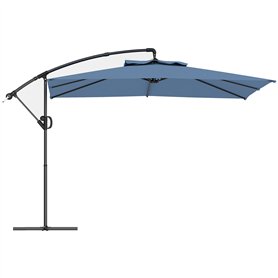 Outsunny Parasol déporté carré 3 x 3 m
