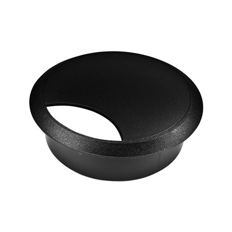 cyclingcolors 1x Passe câble Bureau Table Fil diamètre 70mm encastrable Cordon Prise Ordinateur écran Accessoire ameublement (No