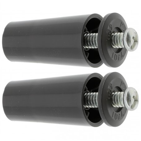cyclingcolors 2x Butée d'arrêt de lame finale de volet roulant cône Ø22mm longueur 40mm en PVC avec rondelle et vis Store Fenêtr