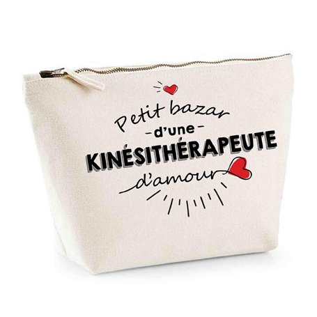 Trousse kinésithérapeute Bazar d'amour | Pochette Toilette Maquillage Idée Sac Cadeau