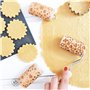 SCRAP COOKING - Kit Cookie Roll avec 3 Mini Rouleaux à Pâtisserie en Bois avec Motifs - Décos Empreintes Gravées en Relief - Mou