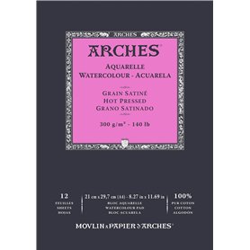 ARCHES Aquarelle - Bloc 12 feuilles 21x29