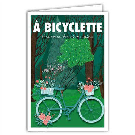 AFIE 69-4301 Carte Heureux Anniversaire - Enveloppe - pour Jeune Fille ou Femme - Mini Posters Format 17x11