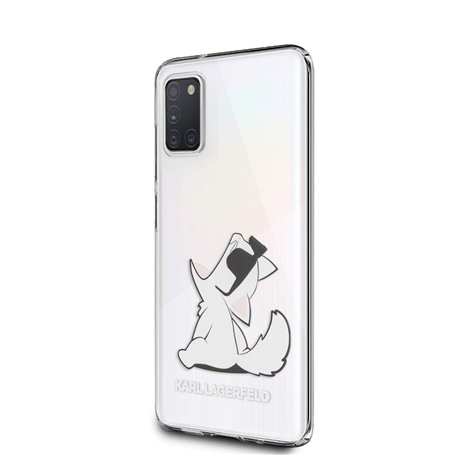 KARL LAGERFELD KLHCA31CFNRC Choupette Fun Coque pour Samsung Galaxy A31 A315 Transparent