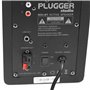 Plugger Studio MS4-BT Enceintes multimédia Bluetooth 2 voies Moniteurs de Studio sans fil. Bois, Noir. Ecoutes actives pour smar