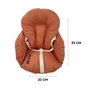 Easy Dort Coussin de Chaise Haute bébé Coton Enduit Couleur - Marsala