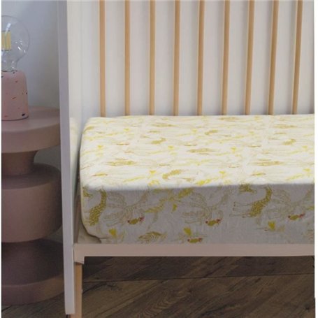 Drap housse jersey - DOMIVA - Honey Moon - 60 x 120 cm - Coton extensible - oeKO-TEX
