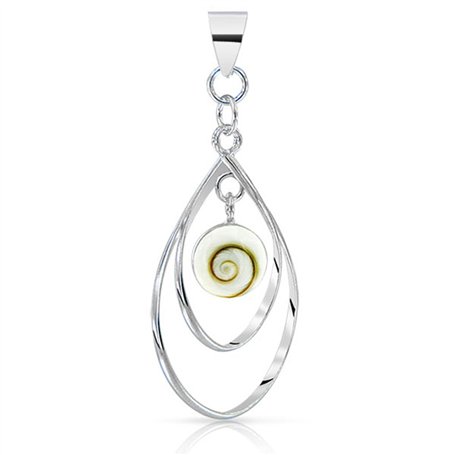 PLANETYS - Pendentif Pampille Oeil de Sainte Lucie Argent 925/1000
