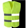 PARENCE.- Lot de 2 Gilets Jaunes Haute Visibilité - Taille Universelle, Gilet de Sécurité Réfléchissant, Norme CE, Idéal pour Cy