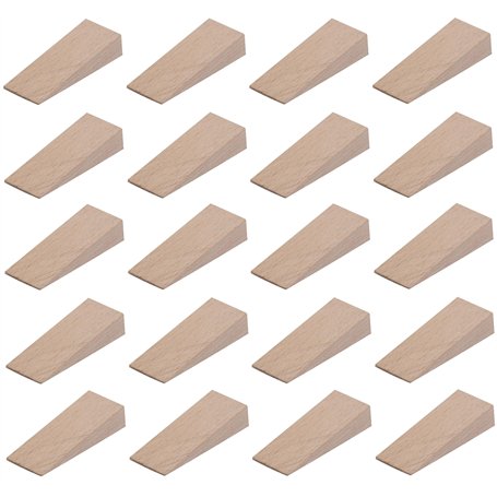 cyclingcolors 10x cale en bois universelle 6mm + 10x cale en bois universelle 12mm (55mm x20mm) meuble porte calage ajustement t