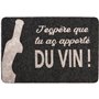 Zinello Design - Paillasson Personnalisé – Tapis d’Entrée Gris Noir 40x60 cm Intérieur Extérieur avec Message Personnalisé – Ant