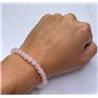 Bracelet en Quartz Rose Pierre Naturelle Perles de taille 6mm Pierres fines et Précieuses Bracelet Femme Bijoux Minéraux Cadeau 