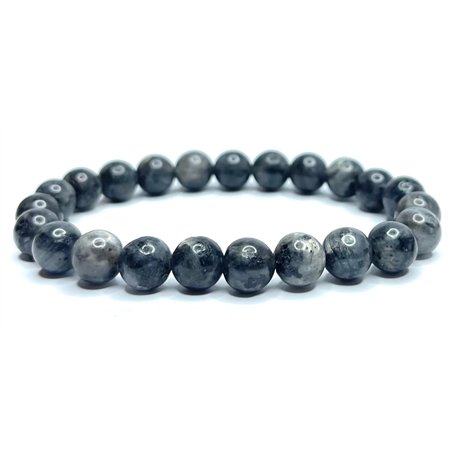 Felicidade Bracelet Labradorite Foncée – Pierre Naturelle – Protection & Transformation – Lithothérapie – Bijou Unisexe Élégant