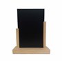 Porte menu de table en bois brut avec ardoise format A5 - Lot de 2 - Fabrication française