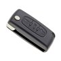 Jongo® CE0523 Coque de Clé Pliable 3 Boutons Compatible Peugeot 207