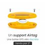 OVERADE Innovation Française - AIRFLEC x2 - Support pour Tracker GPS AIRTAG - Catadioptres de Roues - Alarme Antivol Vélo