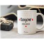 Manahia Mug Amour - Bonjour Mon Amour - Avec Boite Kraft - 330 mL Céramique - Imprimé en France - Saint Valentin - Cadeau Couple