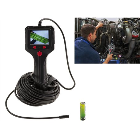 Caméra d'inspection Endoscope 8mm 1080p avec éclairage. Etanche