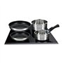 SHOP-STORY - AM2493 : Batterie de Cuisine 8 Pièces Arthur Martin Poêles et Casseroles en Inox avec Accessoires, Tous Feux Dont I