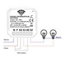 DOOWIFI DWF-0202PN : Module Wifi 230V avec 2 sorties 220V (Max 1150W/sortie), encastrable dans une boîte d'encastrement standard