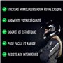 Wraplab - Kit 8 Stickers Bandes Réfléchissantes pour Casque Moto - Homologués France - Haute Visibilité Nuit - Made in France