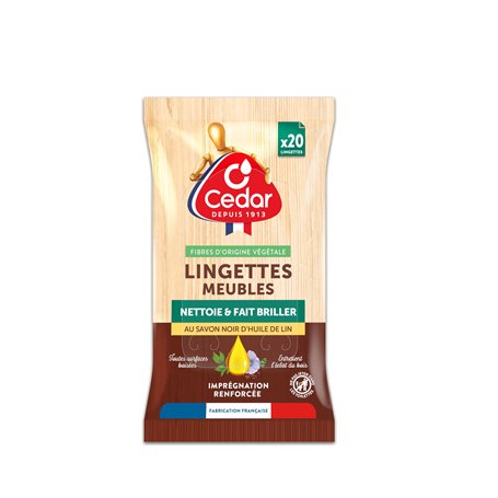 O'Cedar Lingettes Meubles O'Cedar | Nettoie & fait briller les surfaces boisées : vernis