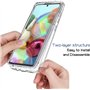 COQTEL® Coque pour Samsung Galaxy A71 étui 360° Transparente Protection intégrale en Silicone TPU Antichoc protège écran
