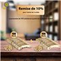 ✮MARQUE FRANCAISE✮-CZ Store®-Cintre photo|Lot de 100+200 vis inclus|✮✮GARANTIE A VIE✮✮-Photo crochet en metal dorée solide et du