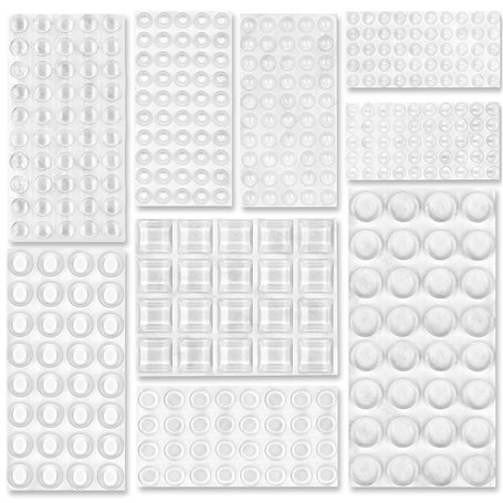 ✮Garantie A Vie✮-CZ Store®-Pieds adhesifs|Lot de 348 PCS/9 Tailles|✮Marque Française✮-butee pour Protection Meuble/Mur/Porte-but