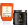 COFFRET CADEAU HAMMAM- Huile d'argan bio du Maroc 30ml- Gommage au Savon noir à l'Eucalyptus 200G- Gant de gommage corps Kessa H