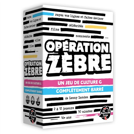 Blackrock Games OPÉRATION Zebre - Jeu de société - Culture générale et déduction - Jeu d'ambiance - 14 Ans et Plus - 2 à 12 Joue