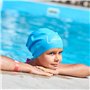 Bonnet de Bain Enfants Cheveux Longs – Bonnet de Natation Filles, Garçons, Adolescents avec Longs Cheveux Bouclés, Tresses, Drea