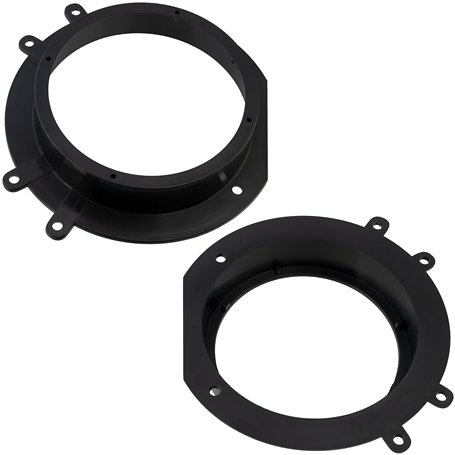 AERZETIX - C40955 - Lot de 2 Adaptateurs/Supports pour Haut-parleurs de Voiture Ø165 mm - côté de Montage portières Avant - Comp