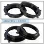AERZETIX - C40955 - Lot de 2 Adaptateurs/Supports pour Haut-parleurs de Voiture Ø165 mm - côté de Montage portières Avant - Comp