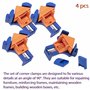 AERZETIX - C68476 - Lot de 4 Serres joint d'angle de menuisier 83x80x52 mm - presse d'angle - pince à angle droit 90° - outil de