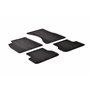 Set tapis de caoutchouc compatible avec Audi A7 2010-2018 / A6 2011-2018 (T profil 4-pièces + clips de montage)