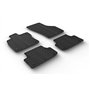 Set tapis de caoutchouc compatible avec Audi A3 HB/Sportback/Sedan 2012- (T profil 4 pièces + clips de montage)