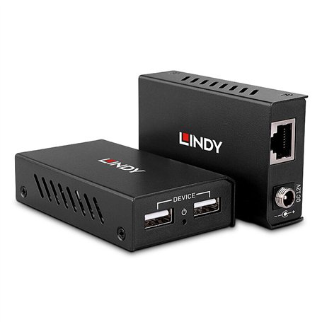 Adaptateur USB vers RJ45 LINDY 43408 Noir