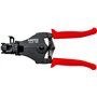 Knipex Pince à dénuder avec couteaux de forme noire laquée, gainées en plastique 180 mm 12 21 180