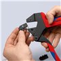 Knipex Pince à sertir universelle pour matrices de sertissage interchangeables brunie, avec gaines bi-matière 200 mm 97 43 200