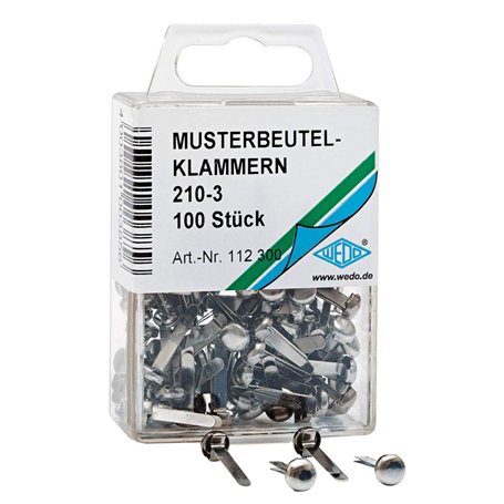 Wedo 112300 Kdu Ronde 210–3 dans Sa Boîte Transparente-Lot de 100–Argent