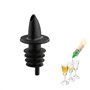 Westmark 20 Becs Verseurs à Spiritueux/Vinaigre/Huile pour Bouteilles, Doseur avec Tube d'air, Bouchon plastique, Jet-Pour, Noir