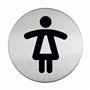 Durable 490423 Picto Étiquette de Porte Ronde (Wc Femmes