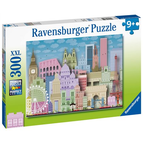Ravensburger - Puzzle Enfant - Puzzle 300 pièces XXL - Europe colorée - À partir de 9 Ans - Puzzle de qualité supérieure - Carto