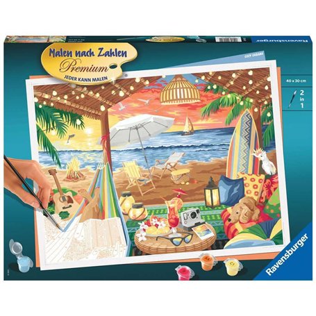 Ravensburger Peinture par numéros 20182 - Cozy Cabana - A partir de 14 ans