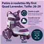 HUDORA Patins à roulettes My First Quad en différentes tailles & couleurs - Rollers à taille réglable de qualité pour enfants ju