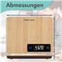 ProfiCook® PC-KW 1271 Balance de cuisine numérique 100% bambou Plage de mesure jusqu'à 5000 g Balance de cuisine numérique avec 