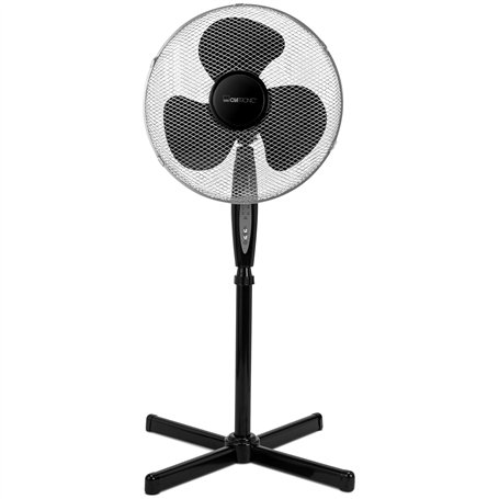 Clatronic Ventilateur sur pied Fan | silencieux | diamètre 40 cm | oscillation/rotation | hauteur et angle d'inclinaison réglabl