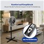 Clatronic Ventilateur sur pied Fan | silencieux | diamètre 40 cm | oscillation/rotation | hauteur et angle d'inclinaison réglabl