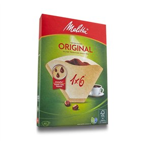 MELITTA Filtre Cornet Papier bte40 Brun 1x6
